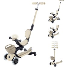 NW NessiWorld Globber Go Up Baby 360 Işıklı Scooter Koyu Bej