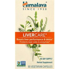 Himalaya Livercare Detox Enzymes Gut Health 90 Vegetarian Capsules
