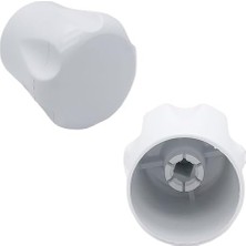 Nisar Store 5-Adet Geçmeli Model Radyatör Vanası Başlığı - Geçmeli Petek Vana Kapağı - Vidasız Petek Musluk Kafası (Geçmeli)