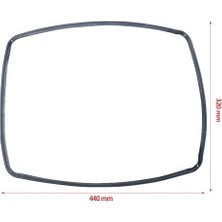 SÜS Fırın Kapak Contası - Zanussi - Aeg - - Zanussi Fırınlar Ile Uyumlu, 440 mm x 320 Mm, Orijinal Kod 3577343019-3577352010, Fırın Kapak Lastiği
