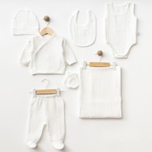 Sebi Prime %100 Müslin 7'li Set Hastane Çıkışı ( Battaniyeli )