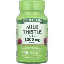 Nature's Truth Milk Thistle Seed 1,000 Mg, 100 Quick Release Caps