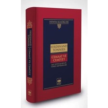 SÜS Cemaat ve Cemiyet - Saf Sosyolojinin Temel Kavramları - Dünya Klasikleri (Kapak Resmi Değişebilir)