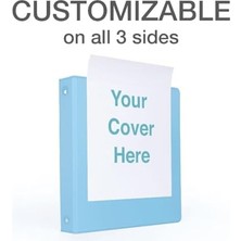 SÜS 3 Halkalı Klasör, 3,5 Cm, Yuvarlak Halkalar, 350 Yaprak Tutar, Clearvue Sunum Görünümü, Yapışmaz, Çeşitli Pastel Renkler, 4 Paket (79552)