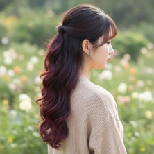 Fiber Sen Daalı 8 Parça Çıt Çıt / Koyu Kızıl