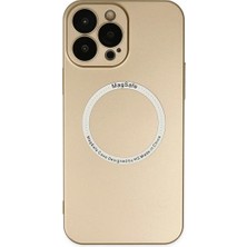 Hsc Bilişim Iphone 13 Kılıf Magneticsafe Lens Silikon - Gold