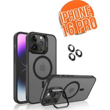 5DM iPhone 16 Pro Uyumlu Magsafe Destekli Askeri Sınıf Darbe Emici Kılıf Kamera Lens Koruması Hediyeli