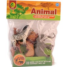 NW NessiWorld Bma-13 Pvc Pakette Dörtlü Vahşi Hayvanlar -Kid