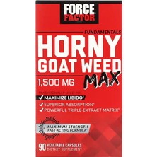 Force Factor Fundamentals Horny Goat Weed Max Maximize Libido 90 Vegetable Capsules