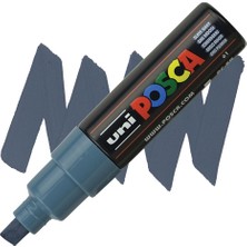Uni-Ball Posca Boyama Kalemi 8.0 Su Bazlı Boyama Markörü Kurşun Gri PC-8K (6 Lı Paket)