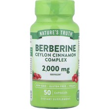 Nature's Truth Berberine Ceylon Cinnamon Complex 2,000 Mg 50 Capsules