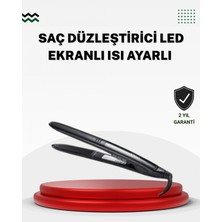 MiraLive 2025 Seri Profesyonel Isı Ayarlı Titanyum Kaplama Saç Düzleştirici Dijital Ekranlı