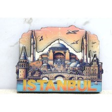 EkoAlışverişDünyam Ahşap Istanbul Temalı Magnet - Model 6