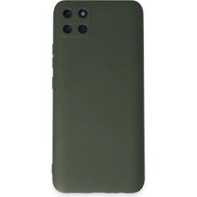 LuxeGem Realme C11 Kılıf Nano Içi Kadife Silikon - Koyu Yeşil