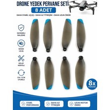 Msy Elektronik Drone Yedek Pervane Seti 8 Adet – Sessiz ve Dayanıklı Pervaneler