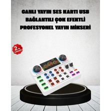 Cansa Canlı Yayın ve Karaoke Için Profesyonel Ses Kartı Bluetooth Destekli