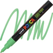 Uni-Ball Posca 0.9-1.3 Su Bazlı Poster Boyama Kalemi Markörü Açık Yeşil Pc-3M (6 Lı Paket)