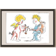 Karikatural Boris Erenburg 29X21CM Orijinal Karikatür BOD03985