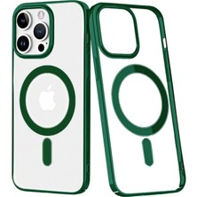 LuxeGem Iphone 14 Pro Kılıf Element Magneticsafe Sert Kapak - Köknar Yeşili