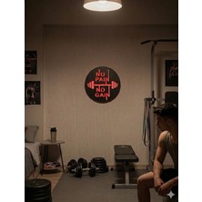 Zuzuca Store No Pain No Gain Kablosuz Ledli Duvar Dekorasyon