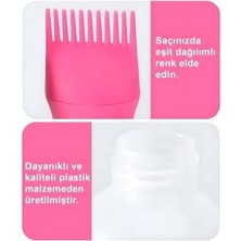 SÜS Selenica Taraklı Saç Boyama Şişesi Saç Bakım Yağı Uygulama Tarağı Saç Dip Boyası Uygulama Şişesi