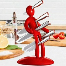 Ayt Sunup SN-29169 Kırmızı Çok Amaçlı Mutfak Tezgah Üstü Bıçak Tutucu Stand Organizer