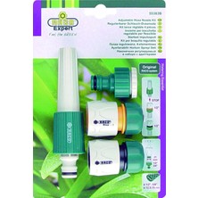 SÜS 55383 Ayarlı Sprey Başlıklı, Bağlantı Adaptörlü Hortum Ucu Tabanca Seti 1/2"