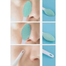 SÜS 2 Adet Dudak Burun Fırçası Peeling Etkili Gözenek Siyah Nokta Temizleyici Akne Giderici Çift Fırça