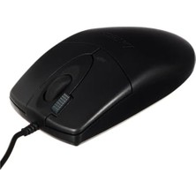 SÜS OP-620D, USB Optik Mouse, 2x Buton, 4 Yönlü Scroll, Siyah