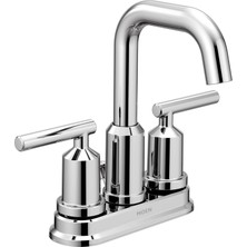 SÜS 6150BN Gibson Two-Handle Arc Modern Bathroom With Drain Assembly, Brushed Nickel