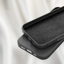 SÜS 16 ile Uyumlu Içi Kadife Dışı Mat Yapıya Sahip Koruma Sağlayan Lansman Silikon Kılıf (Siyah)