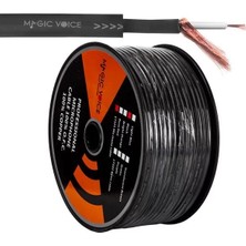 İsingir Shopping Magicvoice Mi̇krofon Kablosu Mono 1. Kali̇te 100 Metre Siyah