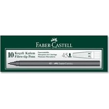 SÜS Iğne Uçlu Keçeli Kalem Seti, 10’lu, Siyah Renk, Havalandırmalı Kapak, Kağıt ve Karton Yüzeyler Için Uygun