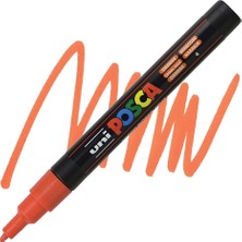 Uni-Ball Posca 0.9-1.3 Su Bazli Poster Boyama Kalemi Markörü Turuncu Pc-3M (6 Lı Paket)