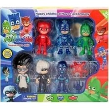 SÜS Pijamaskeliler Pjmasks Figür Oyuncakları 6lı Set Pijamasks Figur