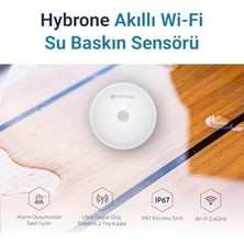 SÜS Akıllı Wi-Fi Su Baskın Sensörü, Yüksek Sesli Anında Uyarı, Uygulama ile Anında Bildirim