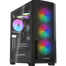 Tuba Toptaş Rampage Shelob Mesh Panel  Tempered Camlı 4*argb Infınıty Fan+Hub Gaming Kasa