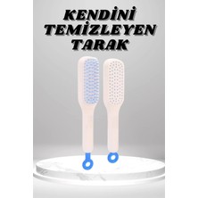 Buğz Silikon Yumuşak Sıkı Dişli Sihirli Geri Çekilebilir Tarak Kendini Temizleyen Saç Fırçası