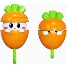 Buğz Havuç Tasarımlı Otomatik Açılan Yapışkanlı Askı