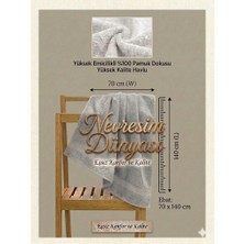 Buğz Nevresim Dünyası Prime Havlu 70X140 Gri