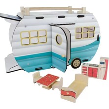 ÇG95 Ahşap Karavan Turkuaz -Okutan