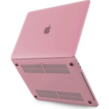 Newface Macbook Pro 13 2020 Macbook Buzlu Kapak - Pembe