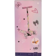 MKWE082 Işıklı Canavar Scooter Pembe