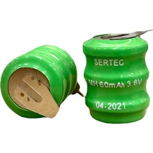 Uravas Store 3.6V 3S1P 60 Mah 2 Pin Nımh Buton Pil (1177)