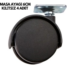 Astraltech Masa Ayağı 6cm Kilitsiz 4 Adet
