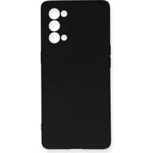 LuxeGem Oppo Reno 5 Pro Kılıf Nano Içi Kadife Silikon - Siyah