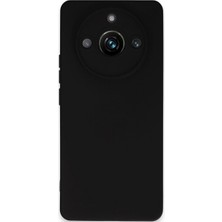 LuxeGem Realme 11 Pro Kılıf Nano Içi Kadife Silikon - Siyah