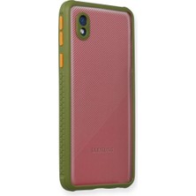 Uravas Store Galaxy A01 Core Kılıf Miami Şeffaf Silikon - Yeşil
