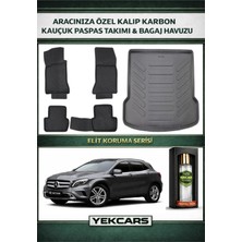 Yek Cars Mercedes Gla 2017 Model Karbonlu Kauçuk Paspas Seti ve Bagaj Havuzu