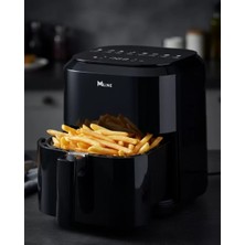 Nuveden Ieg™ 1360W Güçlü 4 Litre Kapasiteli Dokunmatik Cam Hazneli Airfryer
